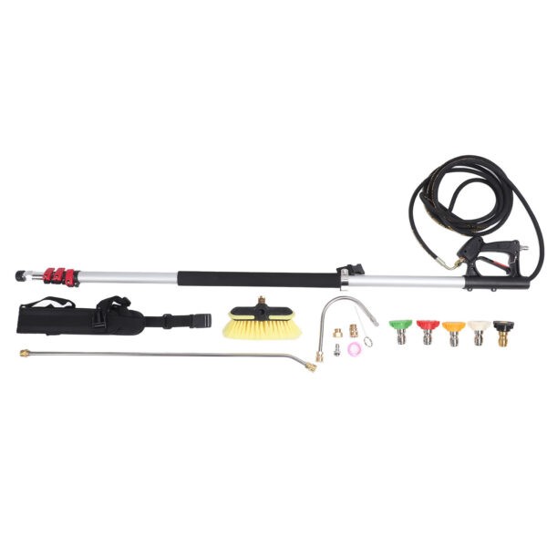 Pressure Washer Extension Wand Lance 6.55m Accessory Tool Set Kit for Cleaning Washing - Image 4